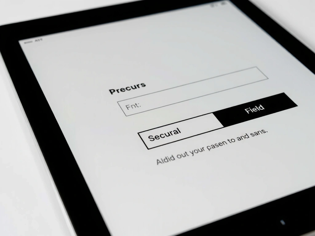 Formulář na tabletu